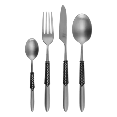 Příborový set 24 ks — Gaya Exeter Black Sleeve matný - 134064