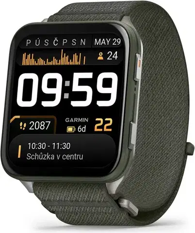 Garmin Venu® X1 Moss s nylonovým řemínkem ComfortFit v barvě Moss 010-02980-03