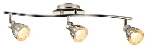 Stropní bodová lampa 3x50W GU10 chromovaná páska