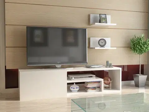 TV stěna / Sestava pod TV Zeplin - White