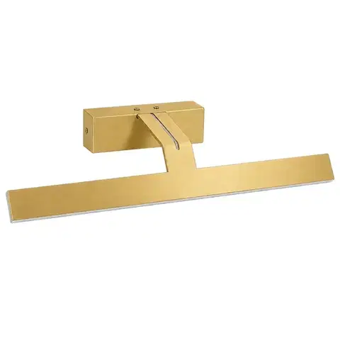 REA Koupelnové nástěnné LED svítidlo SWE007-1W 43cm BRUSH GOLD OSW-20106