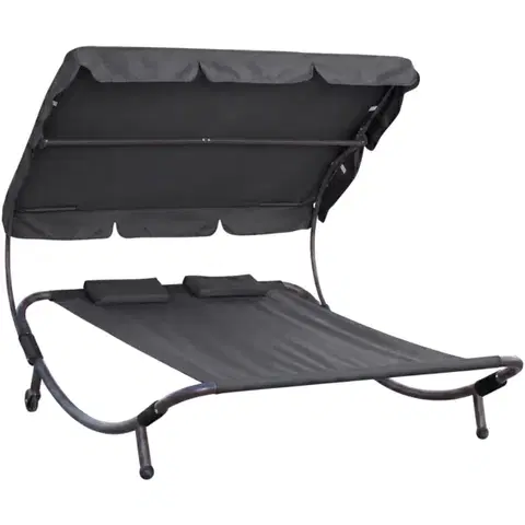 Relaxační lehátko pro 2 osoby Craftfield Bahama, černá