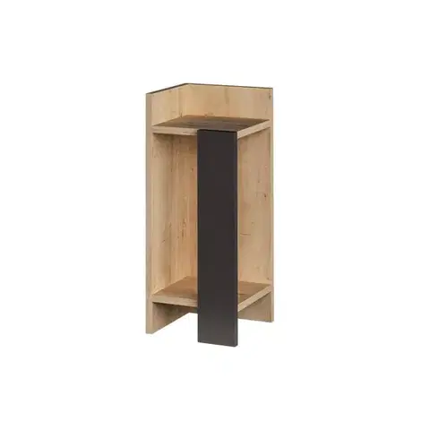 Noční stolek Elos left - Oak, Anthracite