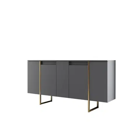 Skříňka Luxe Anthracite and Gold