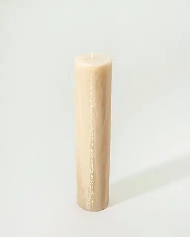 Adventní svíčka béžová 25 cm
