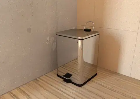 Odpadkový koš volně stojící SAT 6 l chrom lesk SATDKOSH6CH SATDKOSH6CH