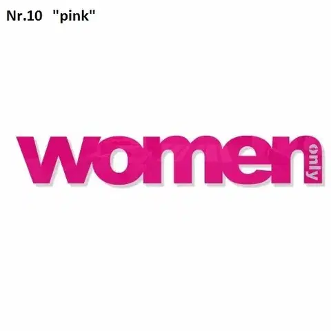 Dekorace na zeď Only Woman Černá