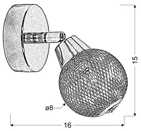 Nástěnná lampa Novel G9 chrom