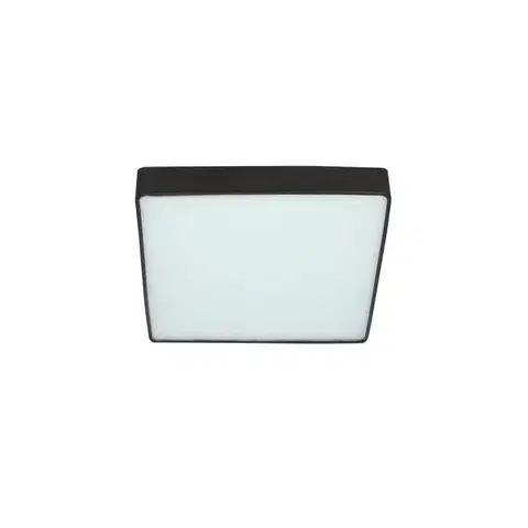 Stropní lampa Quattro čtvercová stropní lampa černá 35x35 18W LED 4000K bílé stínidlo
