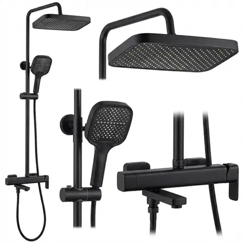 REA Sprchový set Arlo Black REA-P7440