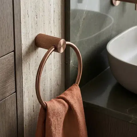REA Koupelnový věšák Ring 64106 SOLO Brush Copper REA-84209