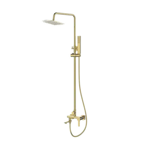 INVENA Sprchový sloup GLAMOUR TREND s baterií,  zlato AU-05-B09-V