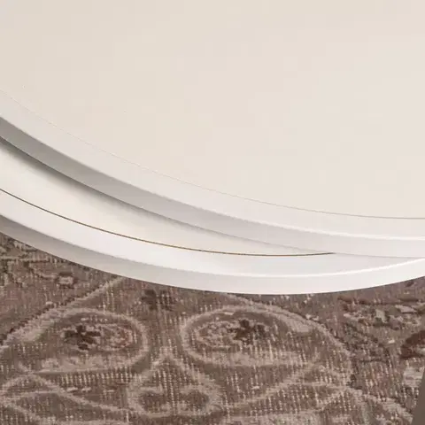 Sada odkládacích stolků (2 kusy) Tambur - White