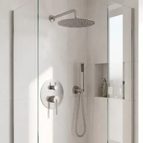 REA Podomítkový Sprchový Set Argon Nickel Brush + BOX REA-P4413