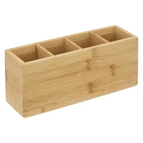 5five Simply Smart Kosmetický organizér Bamboony 4 přihrádky bambus