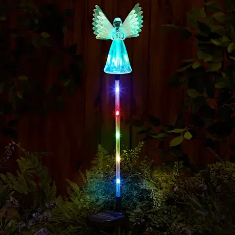 LED solární anděl