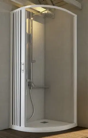 FORTE Sprchová zástěna FLEX LUNA NEW Rozměr A 90, Rozměr B 90, Rozměr C 185, Typ otevírání Zavírání na stranu OLBBXF140001