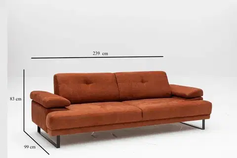 Trojmístná rozkládací pohovka Mustang - Orange