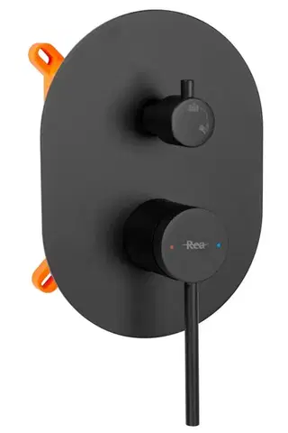 REA Podomítkový sprchový set OVAL černá BOX REA-P8467