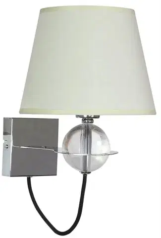 Nástěnná lampa 1X40W E14 krémová TESORO