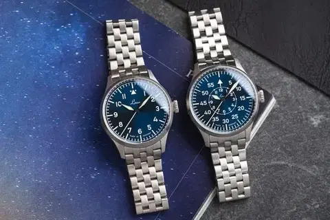 Laco Flieger Stuttgart Pro Blau 37 Automatic