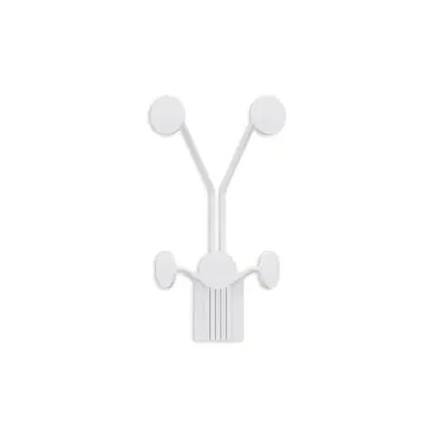 Wallity Nástěnný kovový háček Giraffe 24 cm bílý