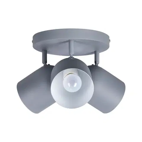 Stropní lampa 3xE27 šedá 32cm AZURO