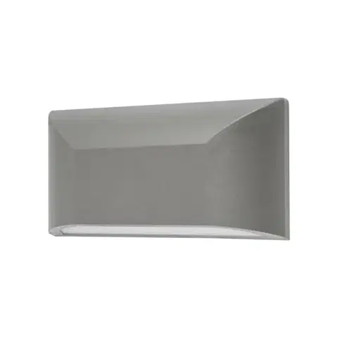 ACA Lighting LED nástěnné svítidlo šedá 230V AC IP65 6W 3000K 350LM RA80 SLIM22