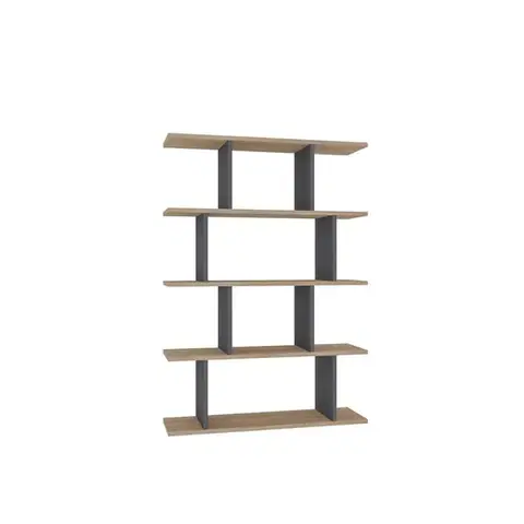 Knihovna Harmon - Oak, Anthracite