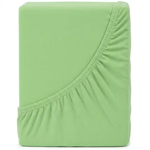 4Home Jersey prostěradlo MAKO zelená, 200–220 x 200 cm