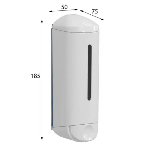 SAPHO SHOWER MEDIUM dávkovač tekutého mýdla 250ml, bílá A94701