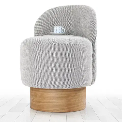Taburet  Barren Puf Grey
