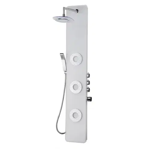 KERRA Sprchový panel s hydromasáží Tore (bílý) 5907548105509