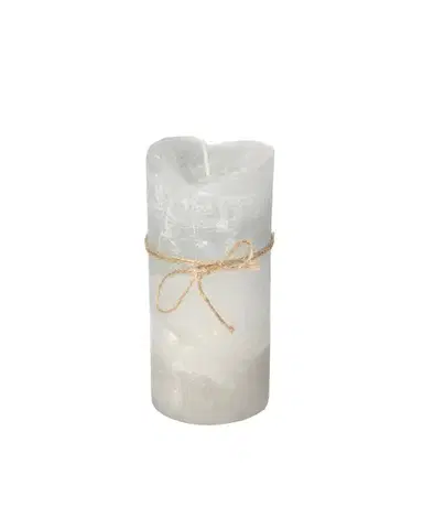 Svíčka Dorotea 15 cm grey cristal