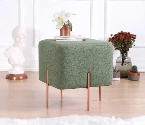 Hanah Home Taburet COPPER 52 zelený