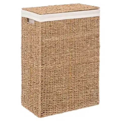 5five Simply Smart Koš na prádlo REED 40 L bavlněný rákos natural