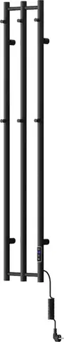 MEXEN Pino elektrický věšák na ručníky 1405 x 242 mm, 200 W, černý W301-1405-242-00-70