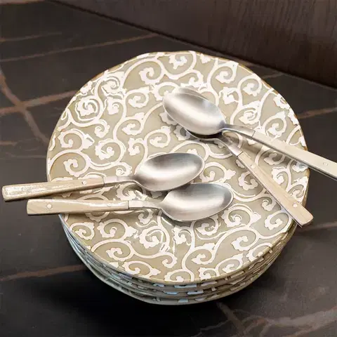 Mělký talíř Wavy Ø 20,5 cm — Levante Pearl - 493307