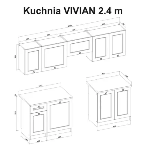 Kuchyňská linka VIVIAN 240 Halmar