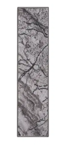 Spoltex, Běhoun na míru Marble 19 šedý, šíře 67 cm, šedá, chodba / předsíň