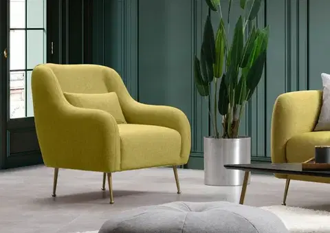 Křeslo ušák Sevilla Armchair - Yellow