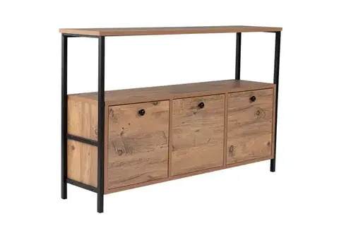 Konzolový stolek Solace - Atlantic Pine, Black
