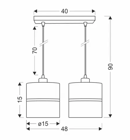 Závěsná lampa ASSAM Candellux