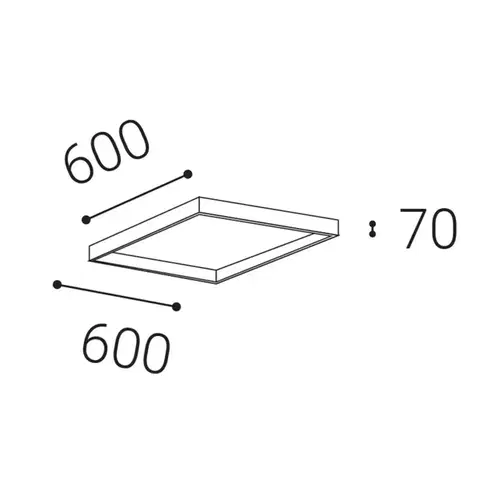 LED2 1229901 LENA 60 SURFACE KIT bílá