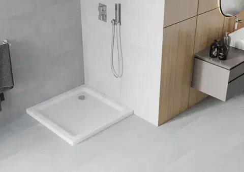 MEXEN Sprchová vanička čtvercová 80x80, bílá 40108080