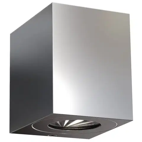 NORDLUX venkovní nástěnné svítidlo Canto Kubi 2 2x6W LED nerez ocel čirá 49711034
