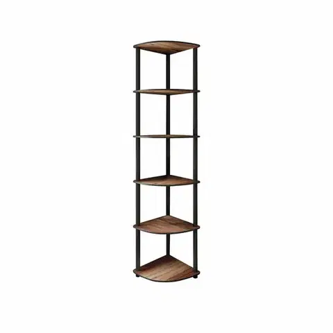 Regál Corner Walnut, 6 polic, M