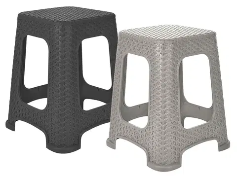 PROHOME - Stolička Rattan velká různé barvy