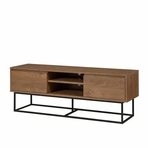 Televizní stolek Rodez Walnut and Black I, M
