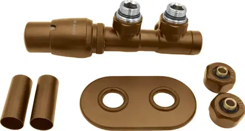 DEANTE Matte brown ventil termostatický, pro koupelnové topení levý; AGI_CZL1